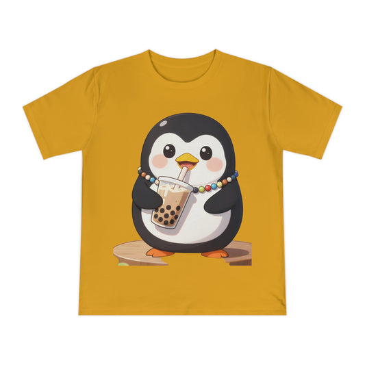 Bubble Tea Penguin — Chibi Anime Kawaii Cafe Tee