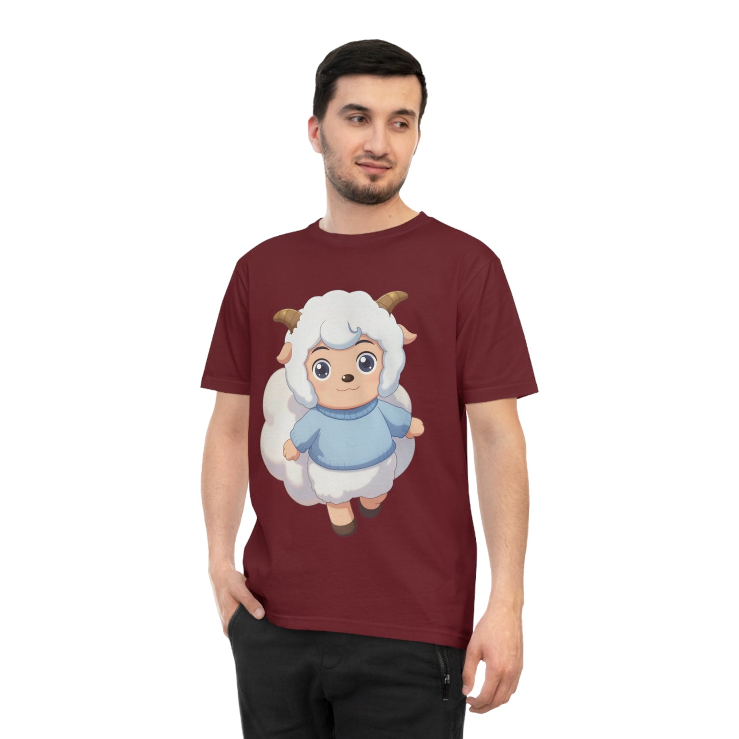 Fluffy Sheep Girl — Dreamy Anime Kawaii Sheep Character Tee
