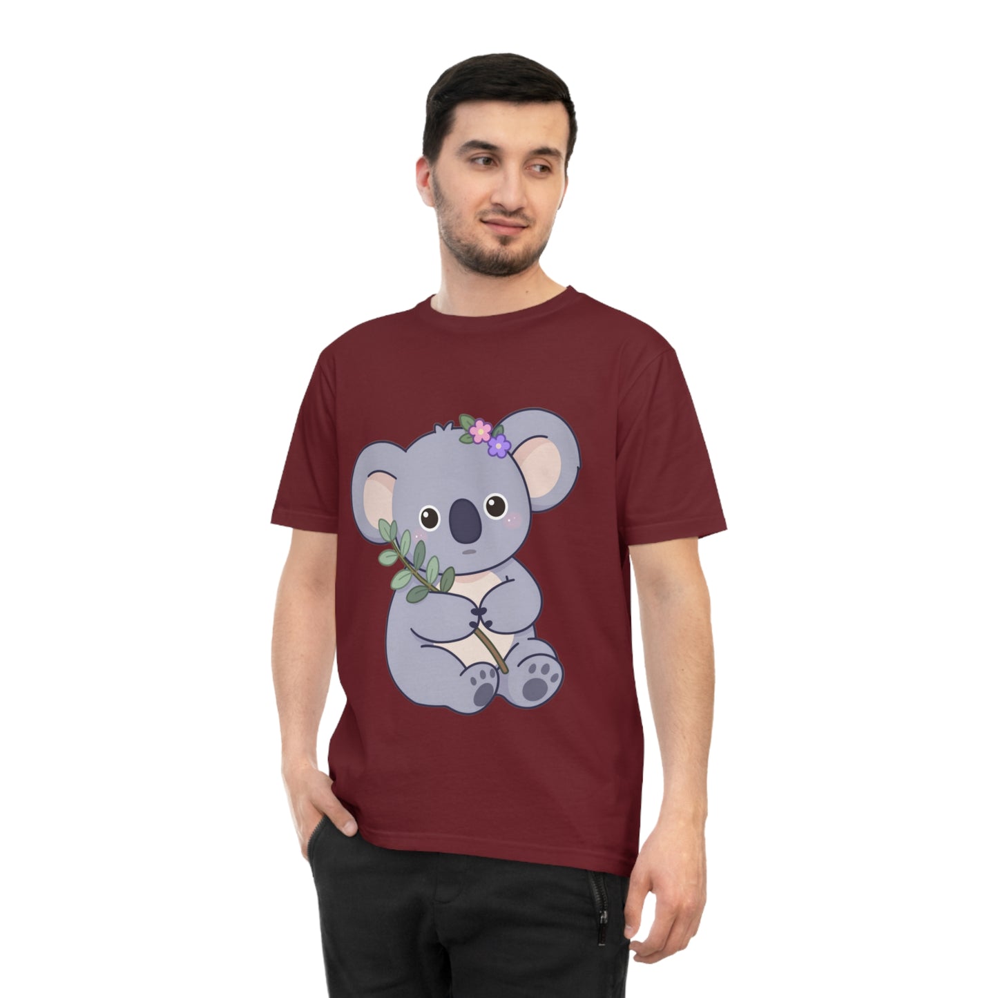 Lavender Koala — Flower Crown Kawaii Eucalyptus Tee