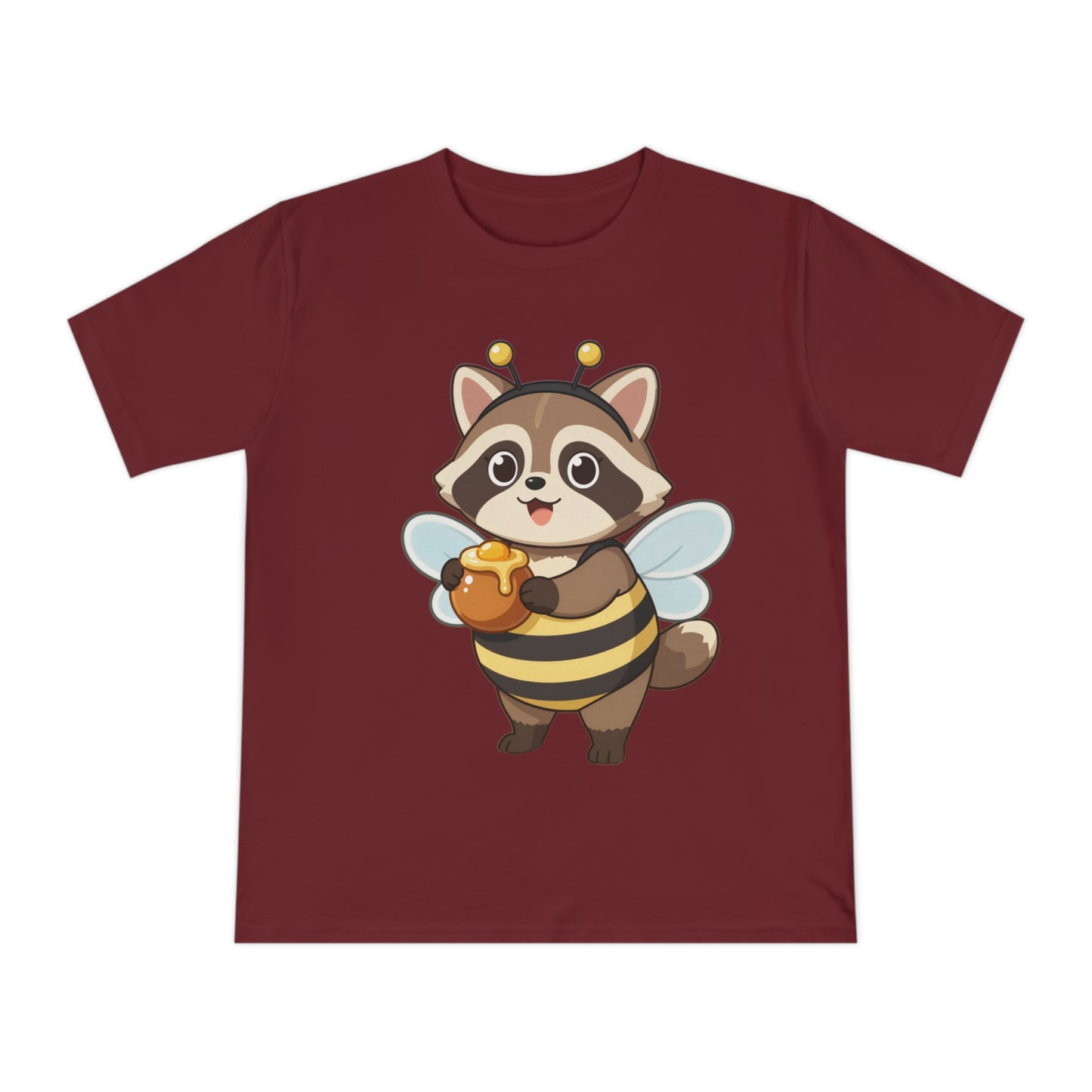 Honey Bee Raccoon — Chibi Anime Bee Kawaii Tee