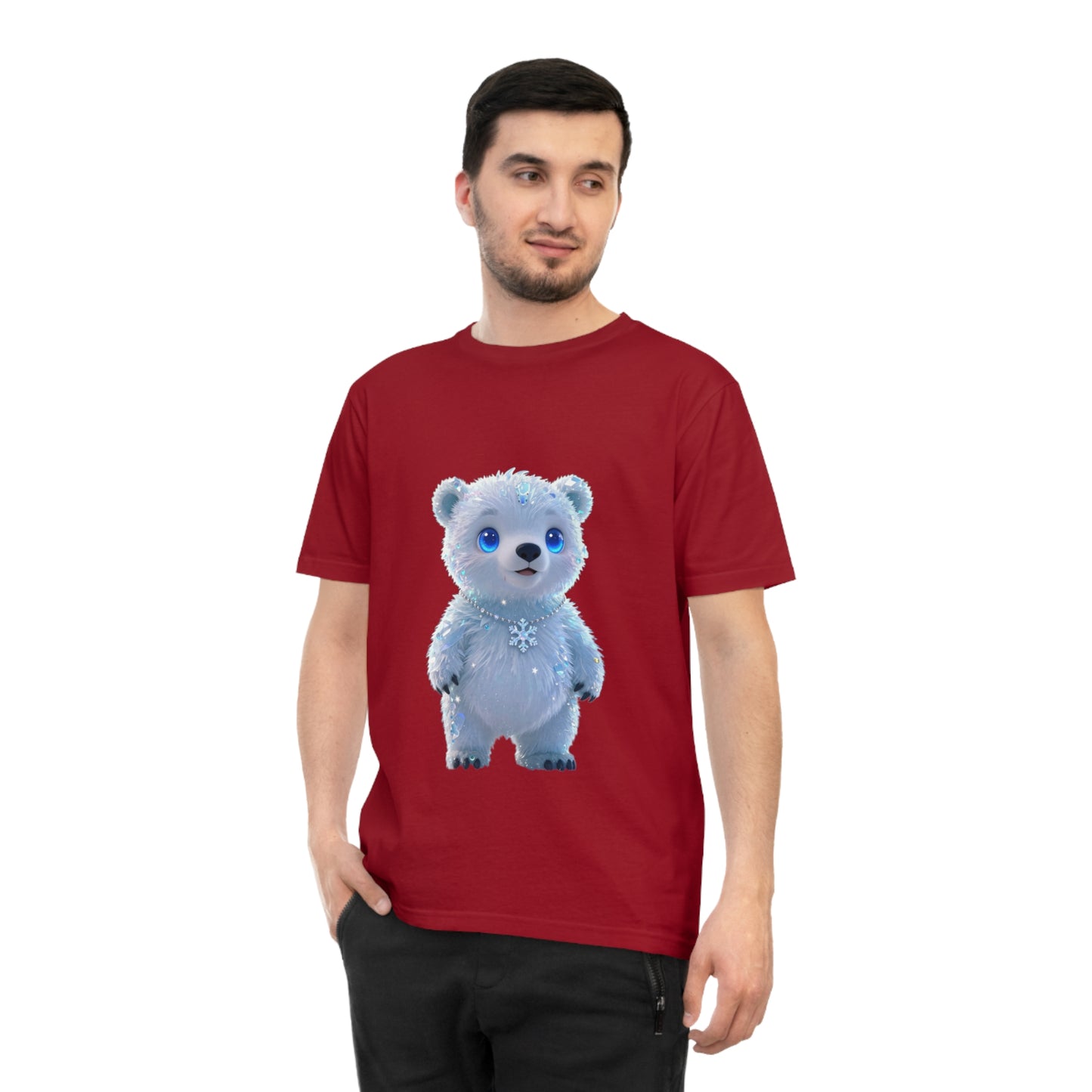 Crystal Arctic Bear — Aurora Night Kawaii Tee