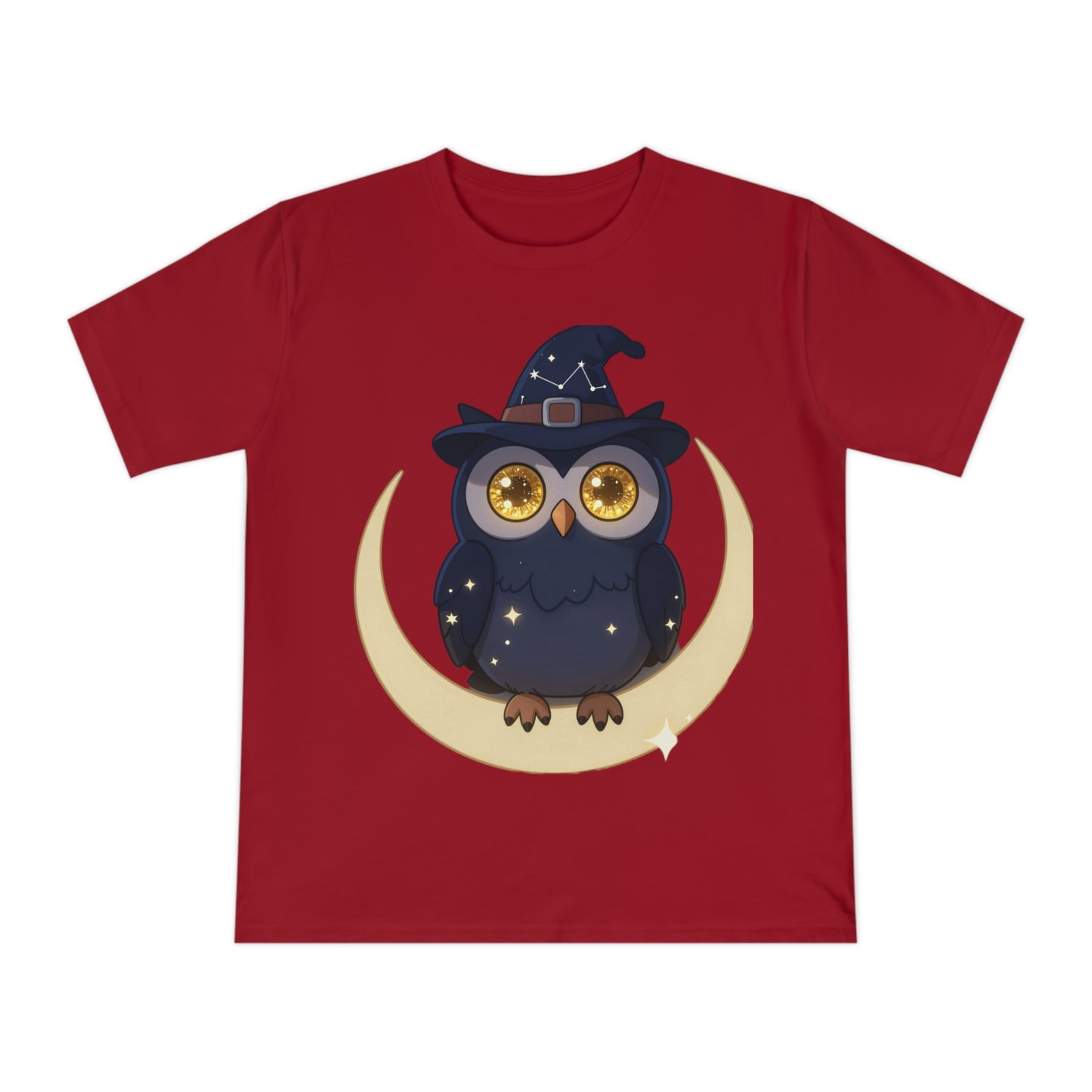 Cosmic Wizard Owl — Magical Starry Night Tee