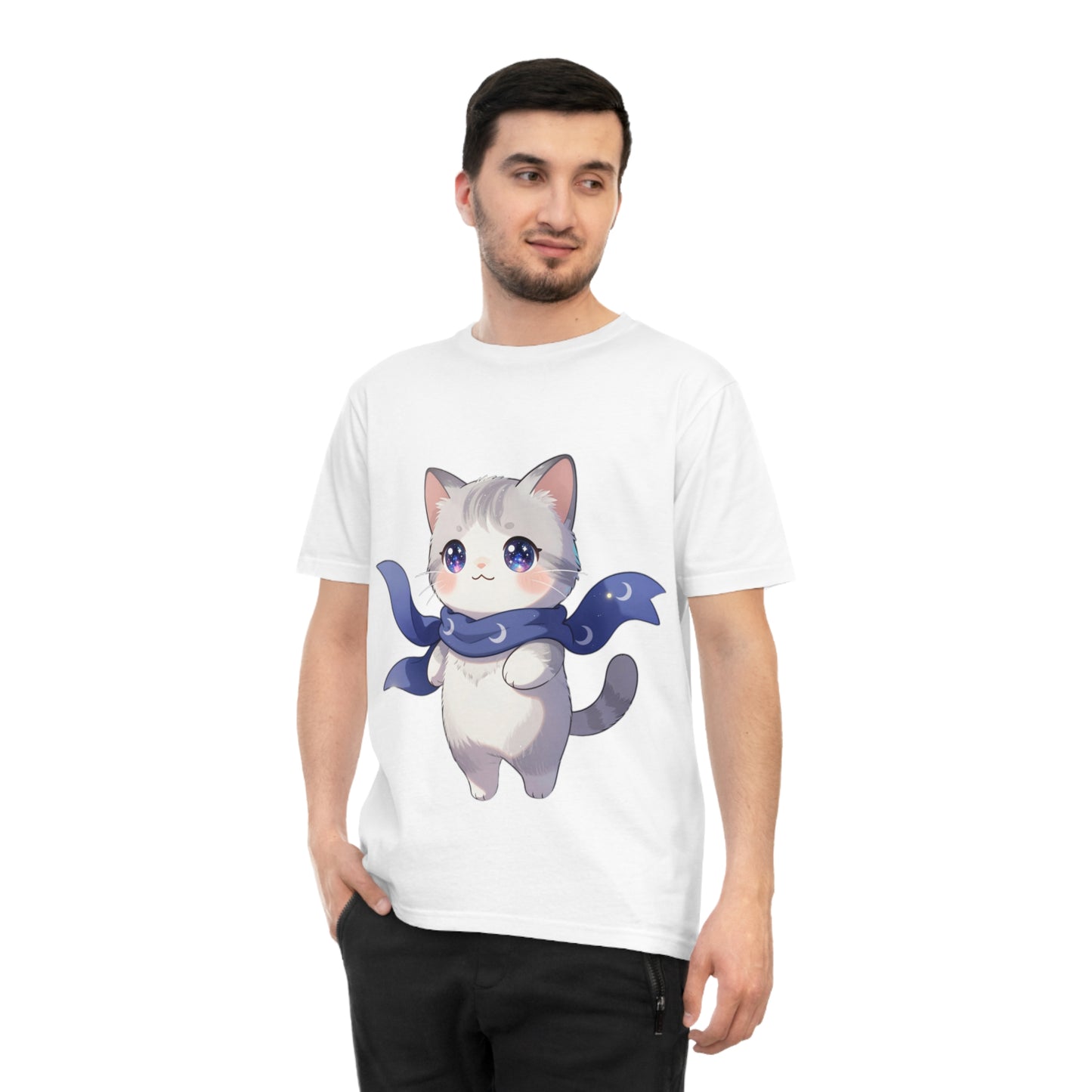 Chibi Galaxy Cat — Kawaii Night Sky Tee