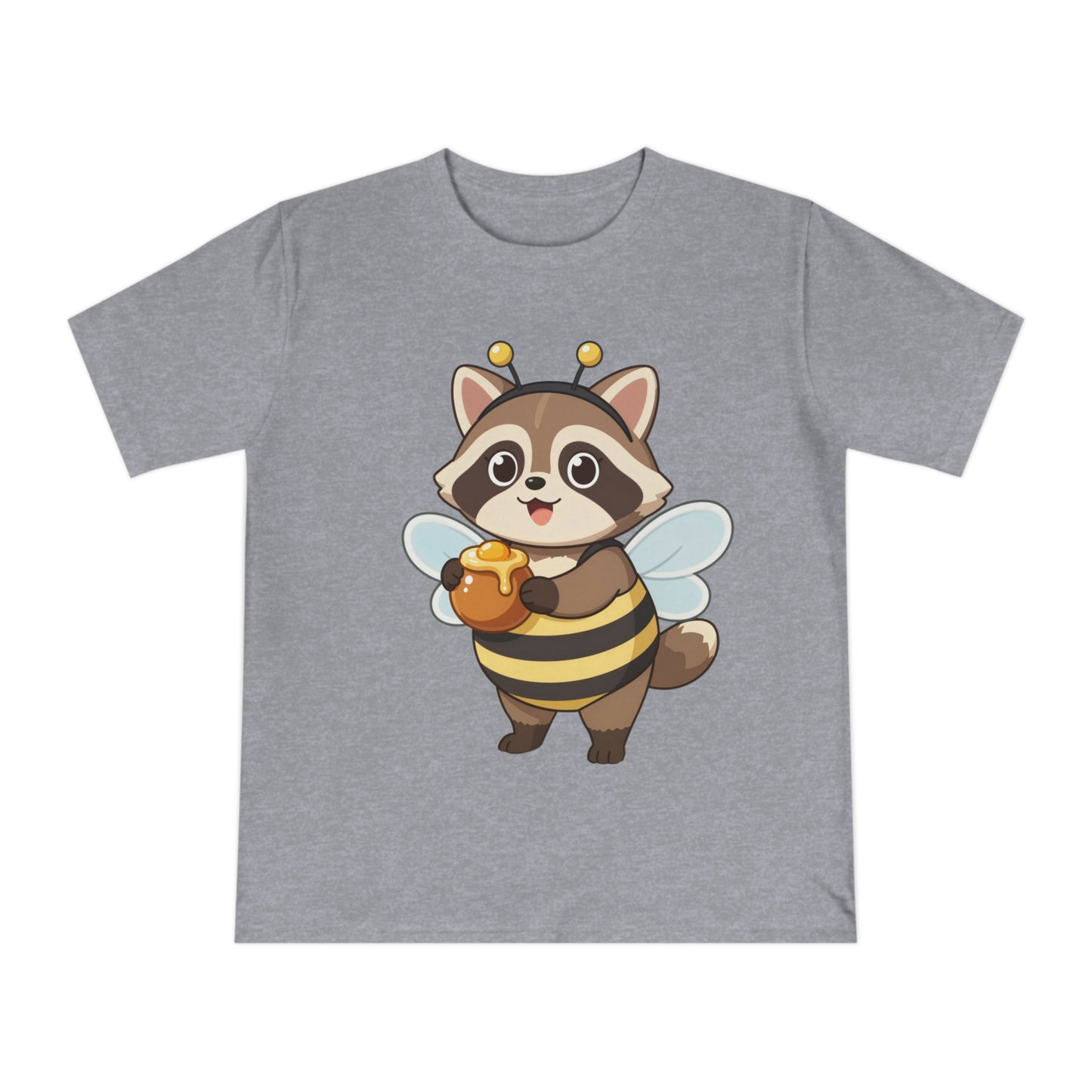 Honey Bee Raccoon — Chibi Anime Bee Kawaii Tee