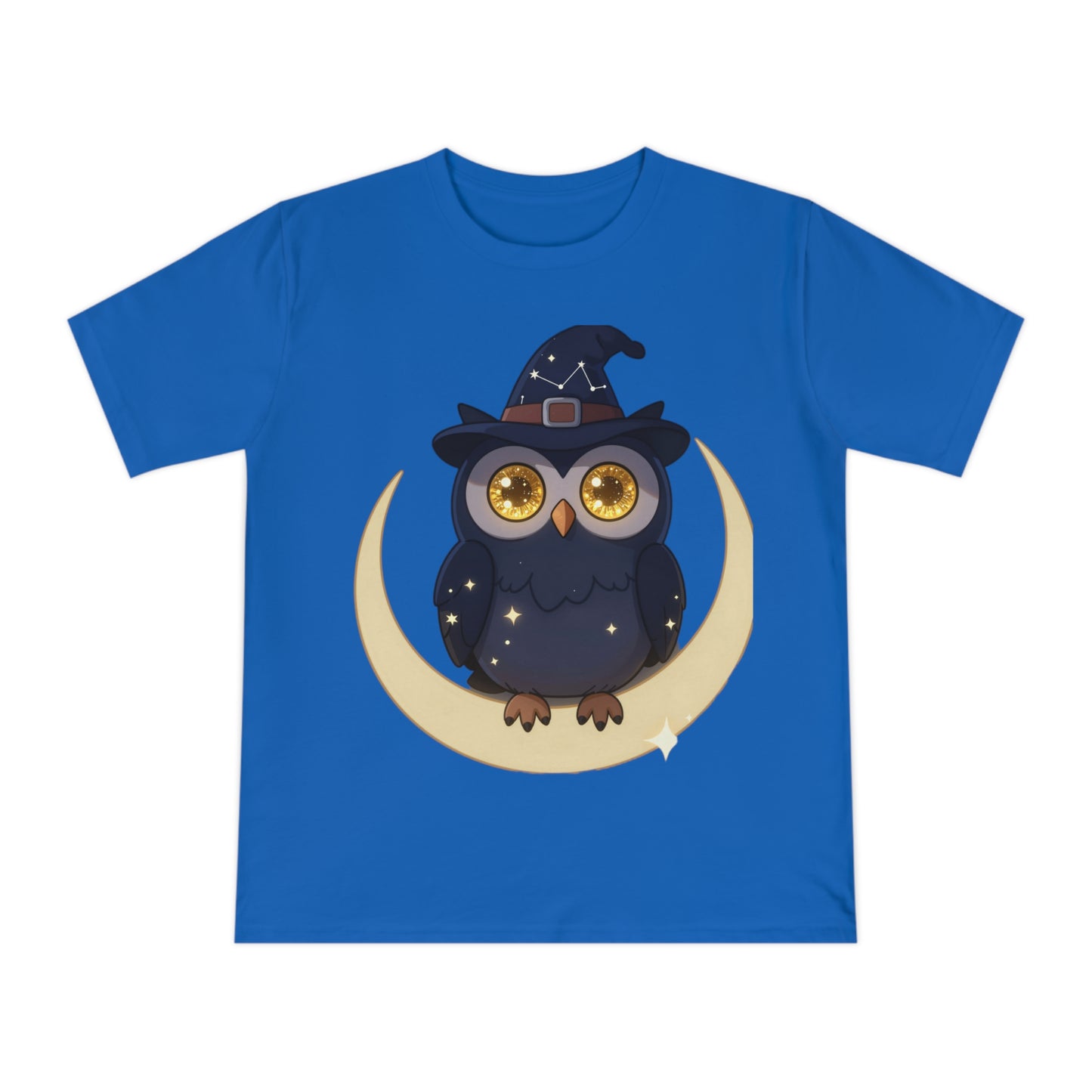 Cosmic Wizard Owl — Magical Starry Night Tee