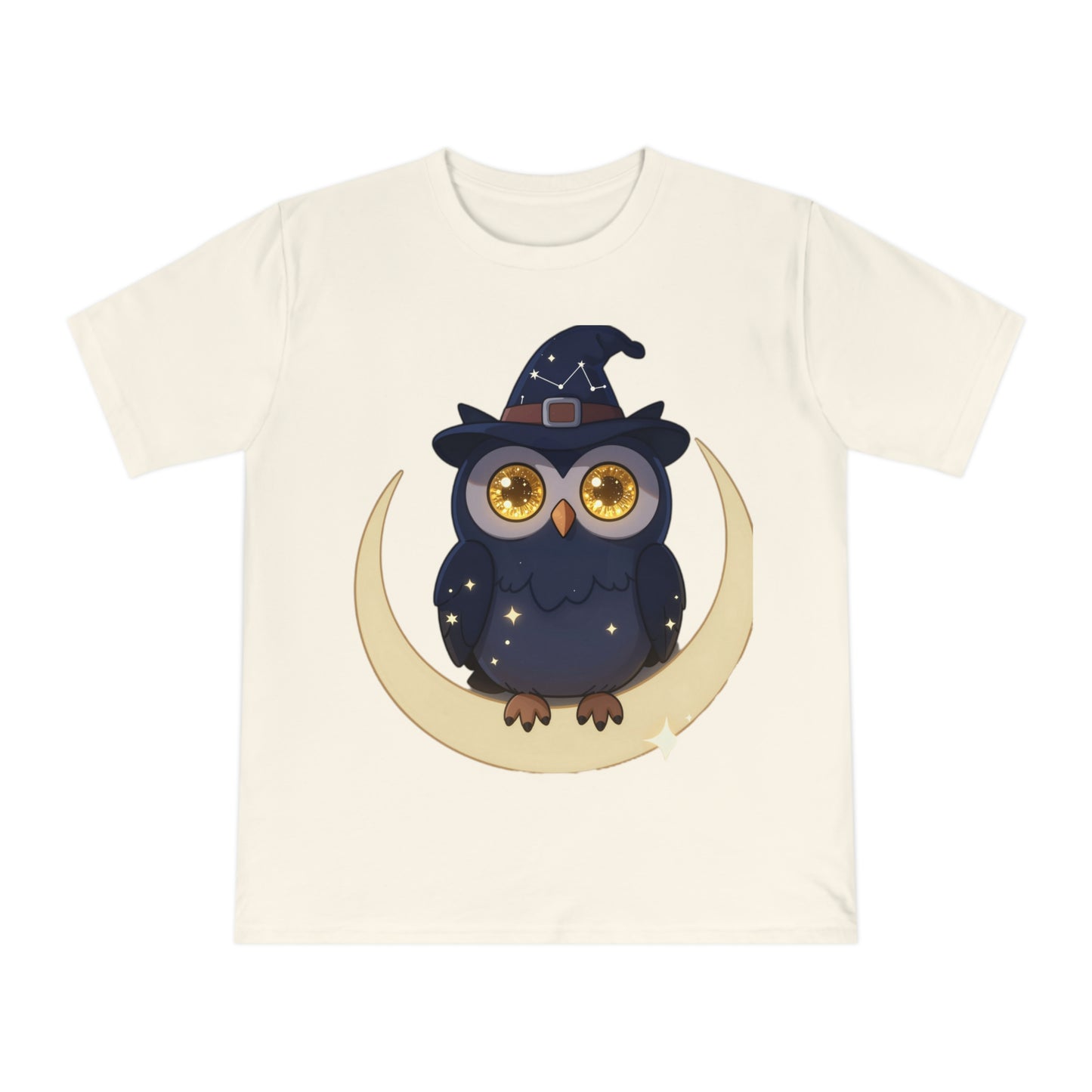 Cosmic Wizard Owl — Magical Starry Night Tee