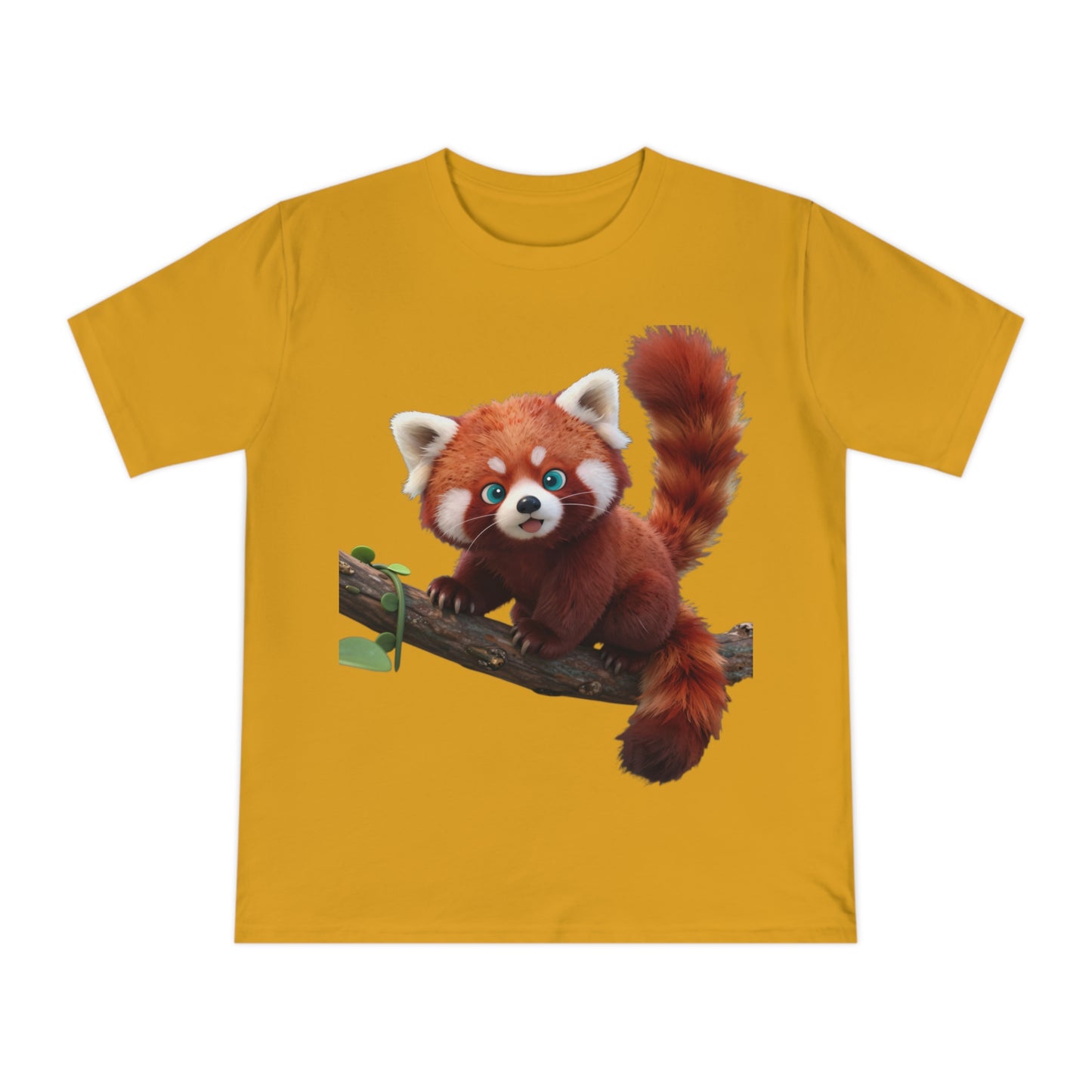 Playful Red Panda — Forest Vine Kawaii Tee