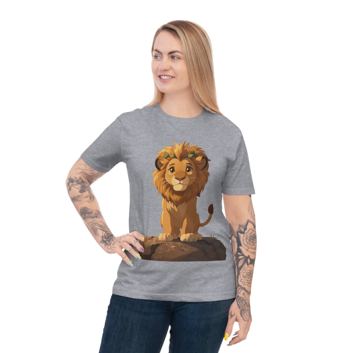 Royal Lion Cub — Savanna Sunset Kawaii Tee