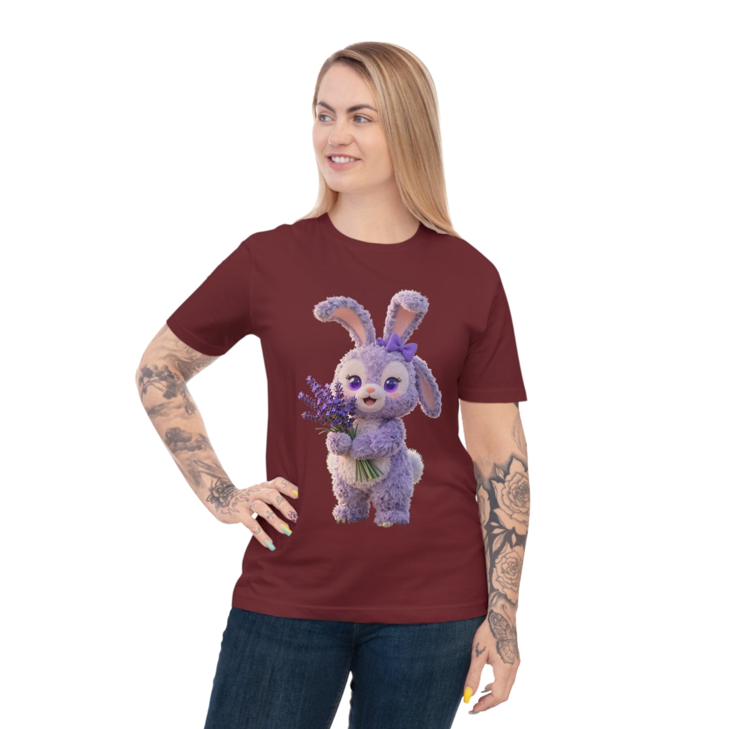 Lavender Dream Bunny — Pastel Flower Field Tee