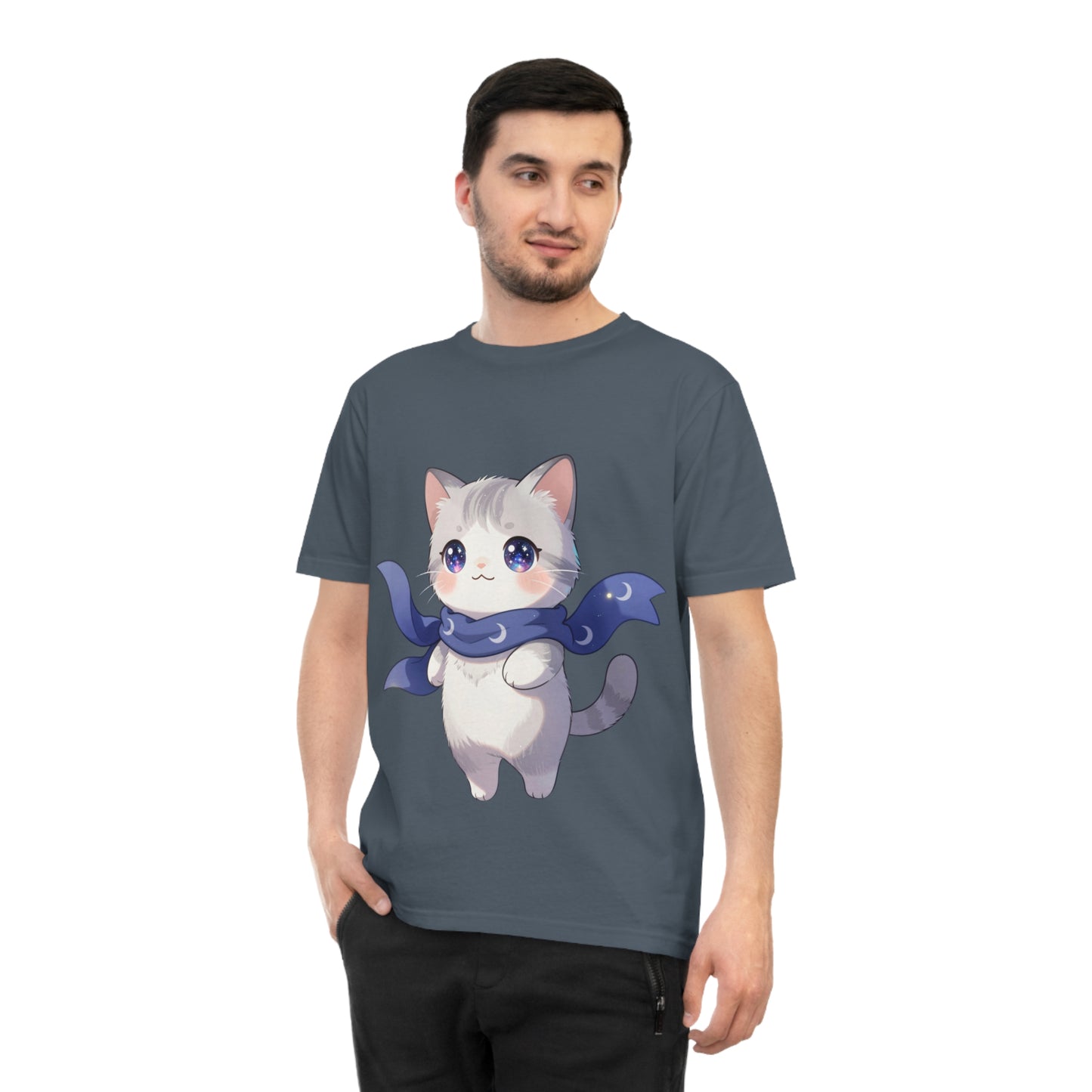 Chibi Galaxy Cat — Kawaii Night Sky Tee