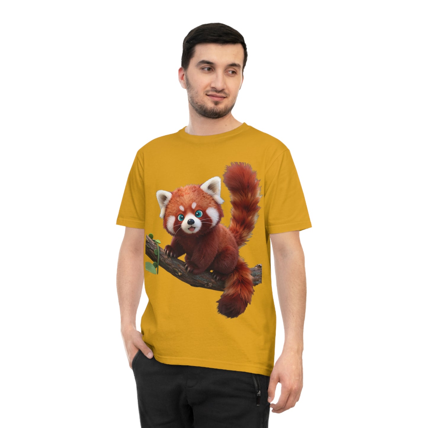 Playful Red Panda — Forest Vine Kawaii Tee