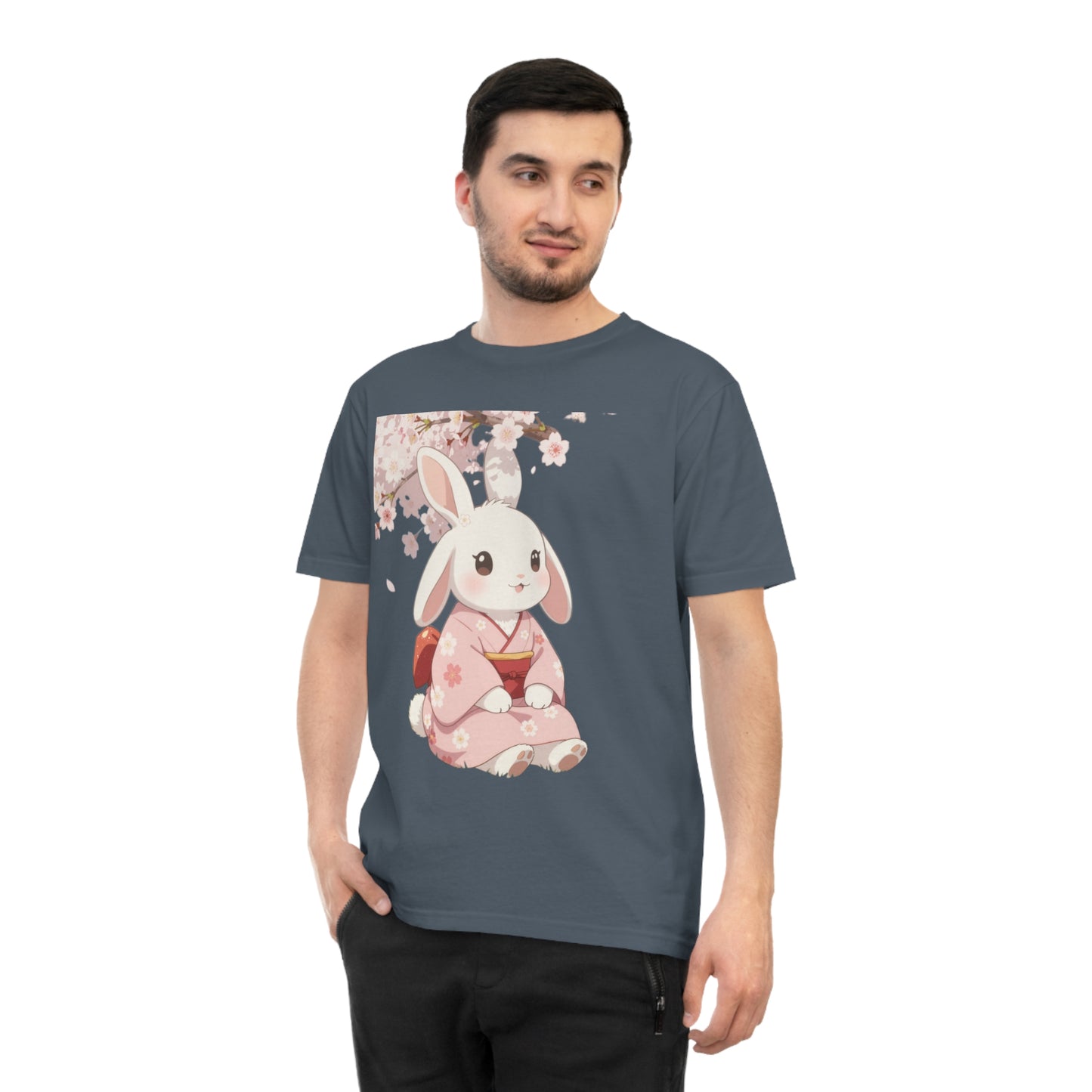 Sakura Bunny — Cherry Blossom Anime Haori Kawaii Tee