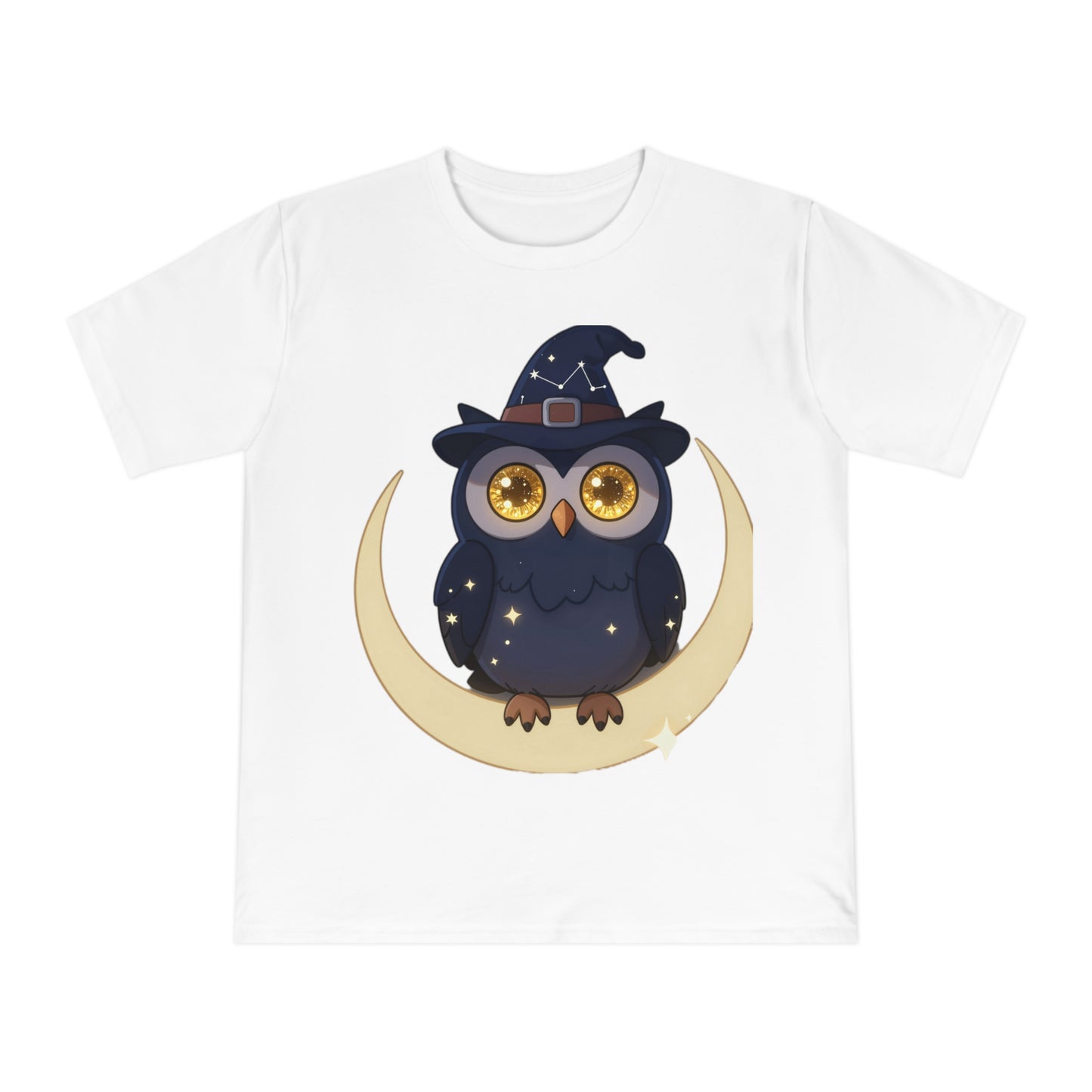Cosmic Wizard Owl — Magical Starry Night Tee