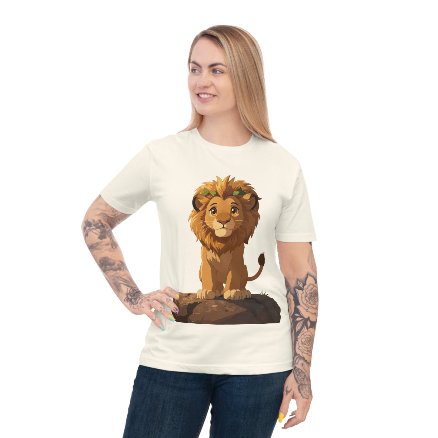 Royal Lion Cub — Savanna Sunset Kawaii Tee