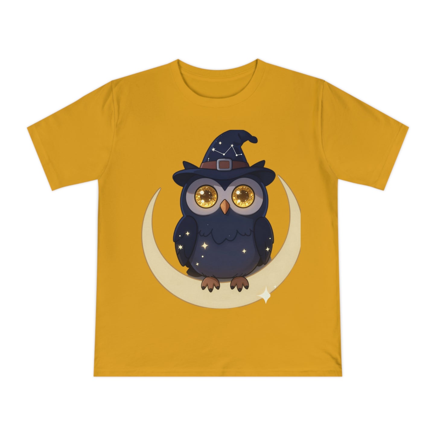 Cosmic Wizard Owl — Magical Starry Night Tee