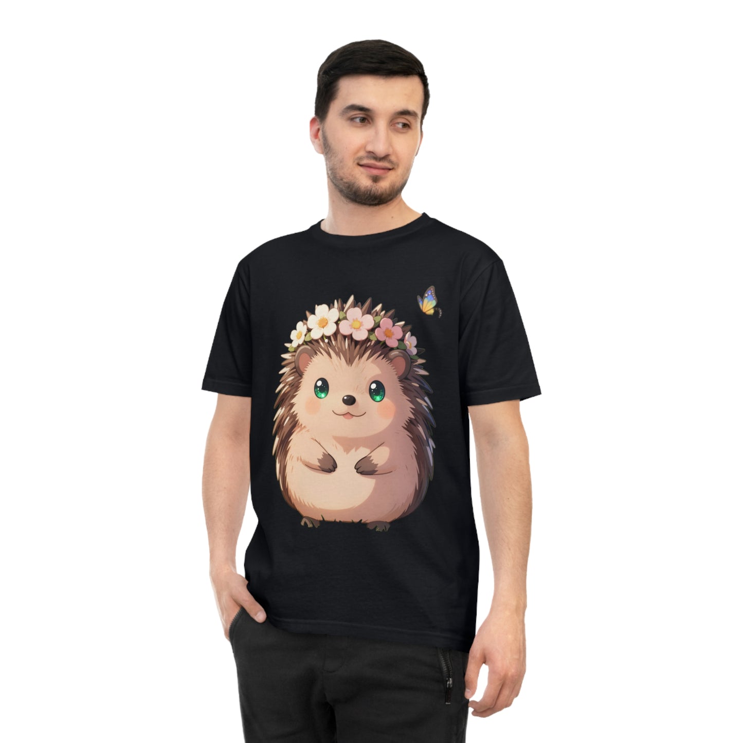 Floral Hedgehog — Blossom Meadow Kawaii Tee