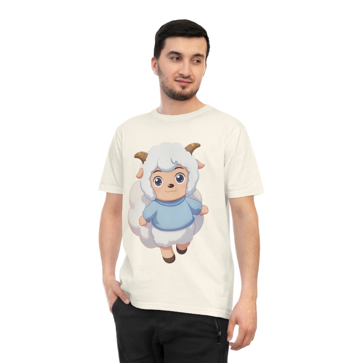Fluffy Sheep Girl — Dreamy Anime Kawaii Sheep Character Tee