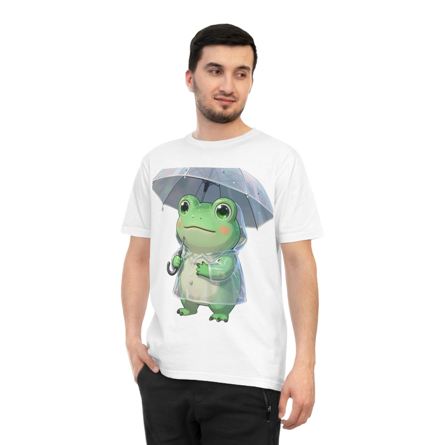 Kawaii Rain Frog — Cozy Puddle Day Tee