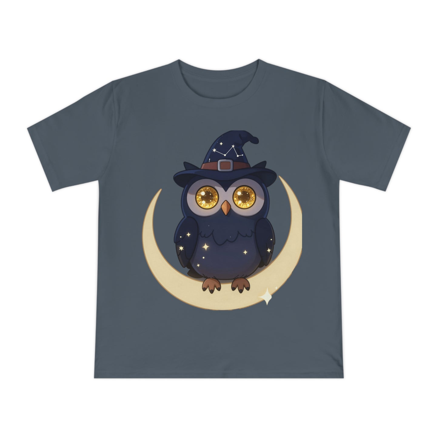 Cosmic Wizard Owl — Magical Starry Night Tee