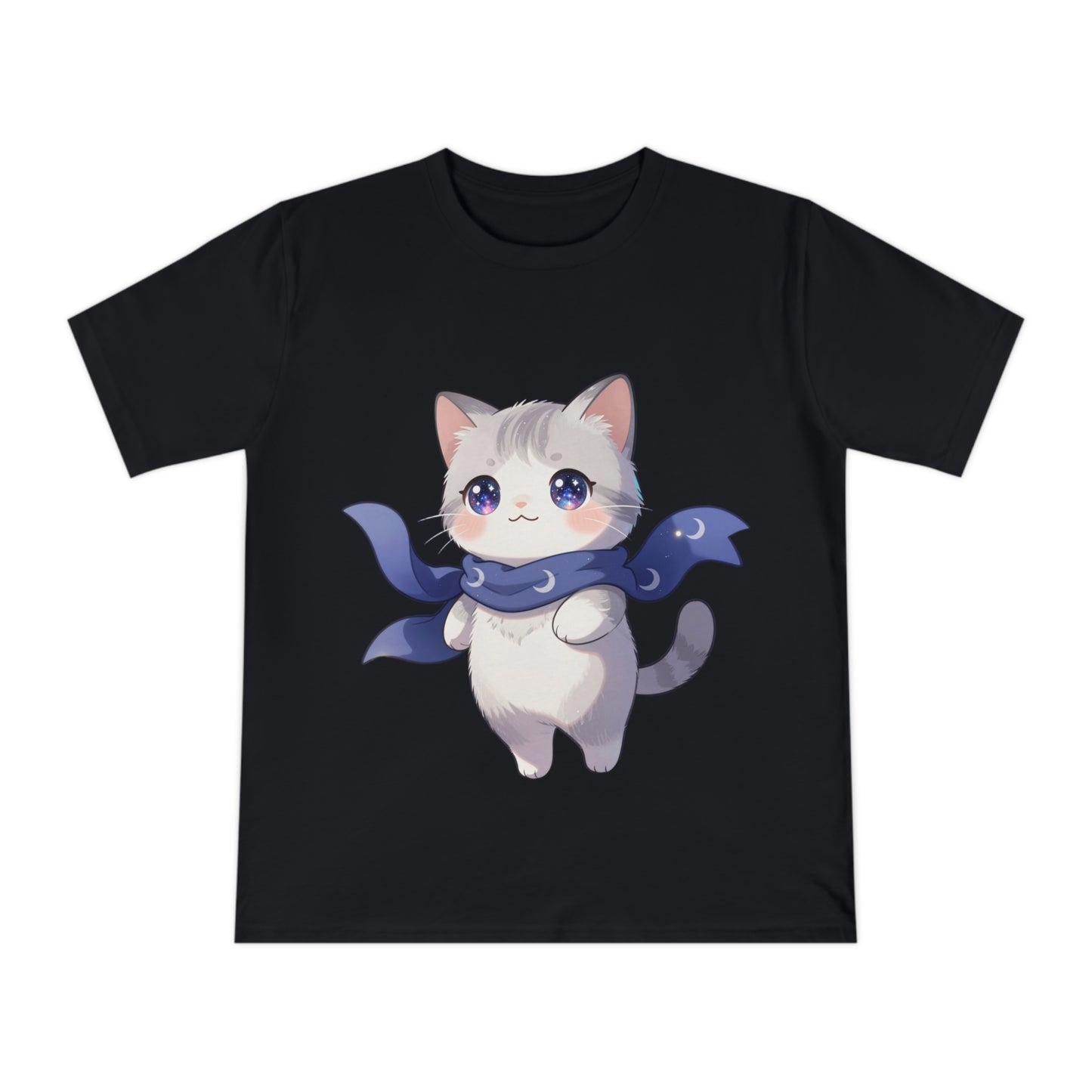 Chibi Galaxy Cat — Kawaii Night Sky Tee