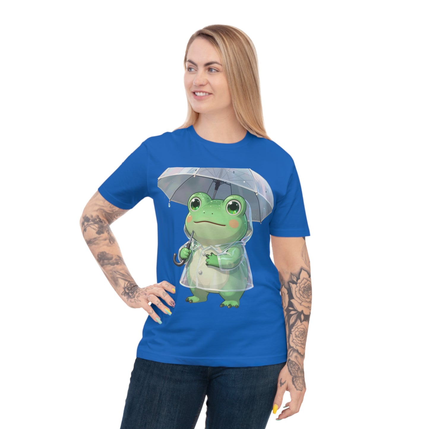 Kawaii Rain Frog — Cozy Puddle Day Tee