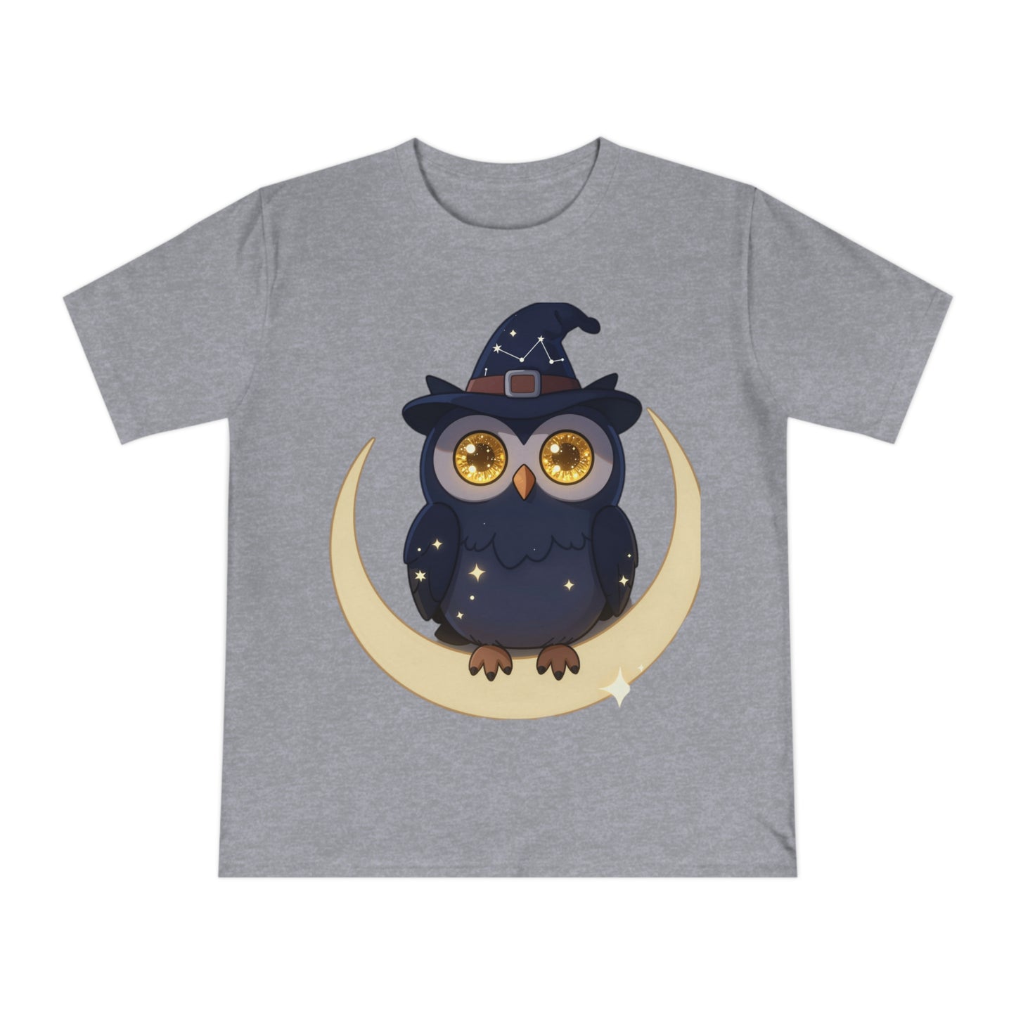 Cosmic Wizard Owl — Magical Starry Night Tee