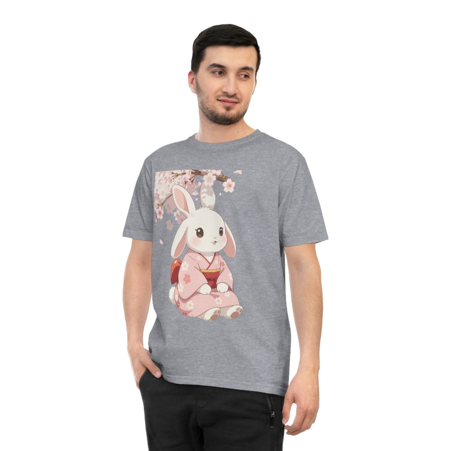 Sakura Bunny — Cherry Blossom Anime Haori Kawaii Tee