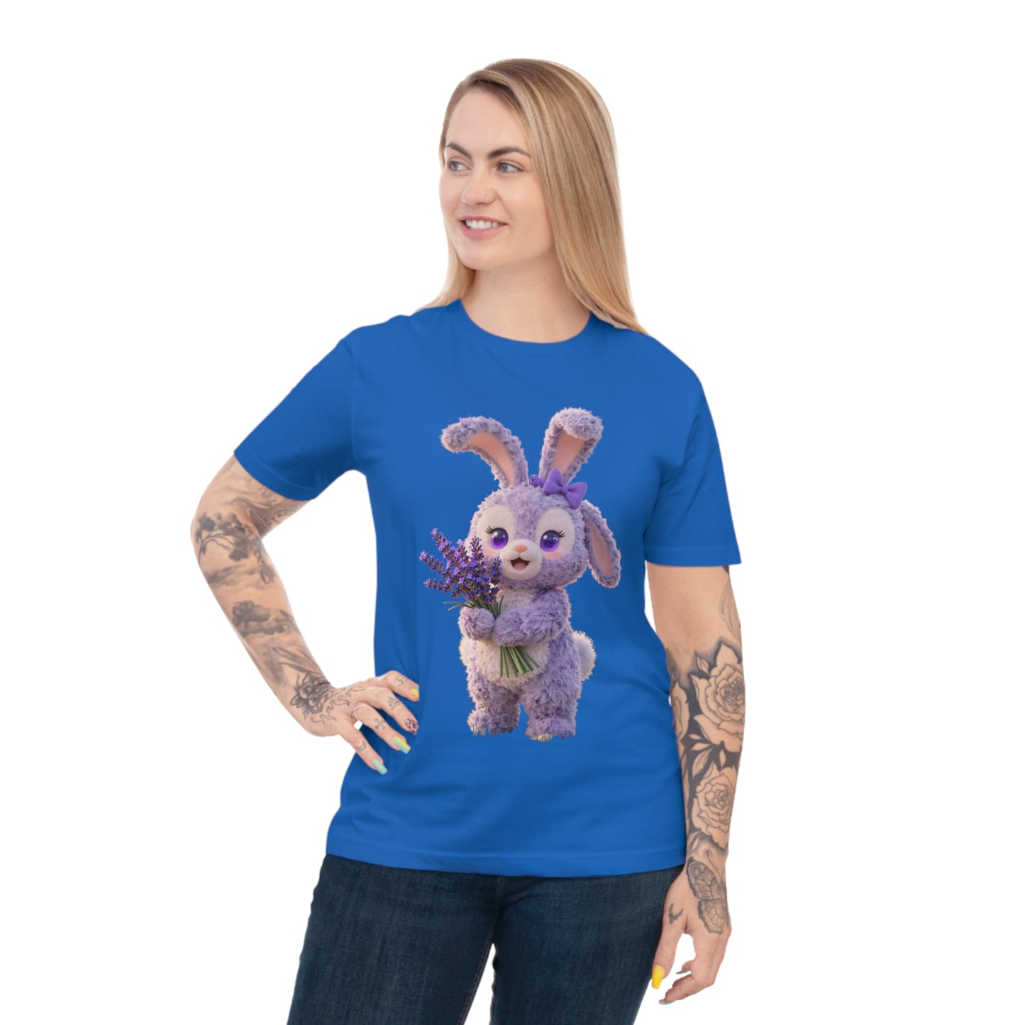 Lavender Dream Bunny — Pastel Flower Field Tee