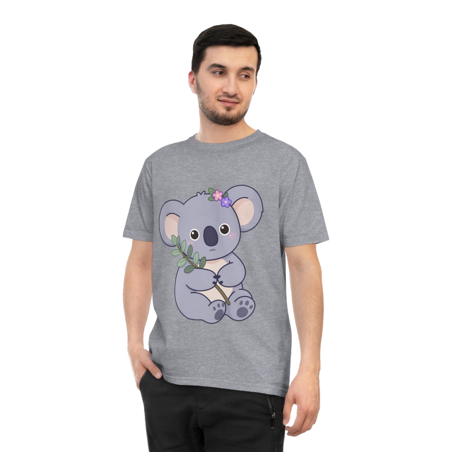Lavender Koala — Flower Crown Kawaii Eucalyptus Tee