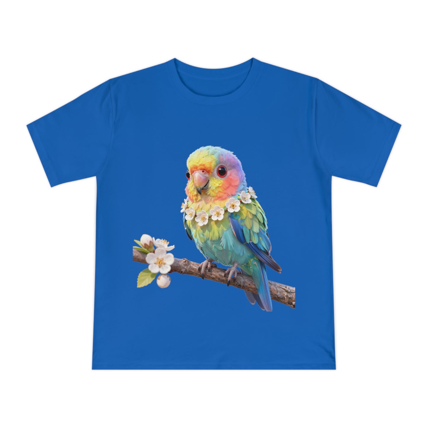 Rainbow Parrot — Tropical Bloom Kawaii Tee