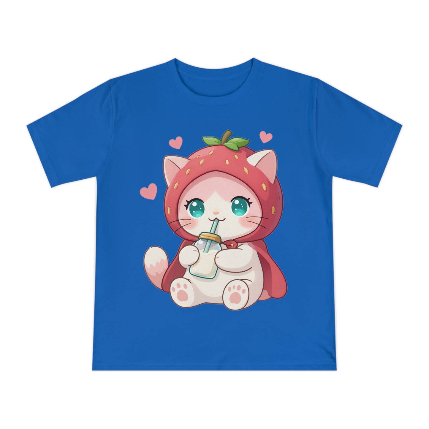 Chibi Strawberry Kitten — Cute Anime Cat Lover Tee