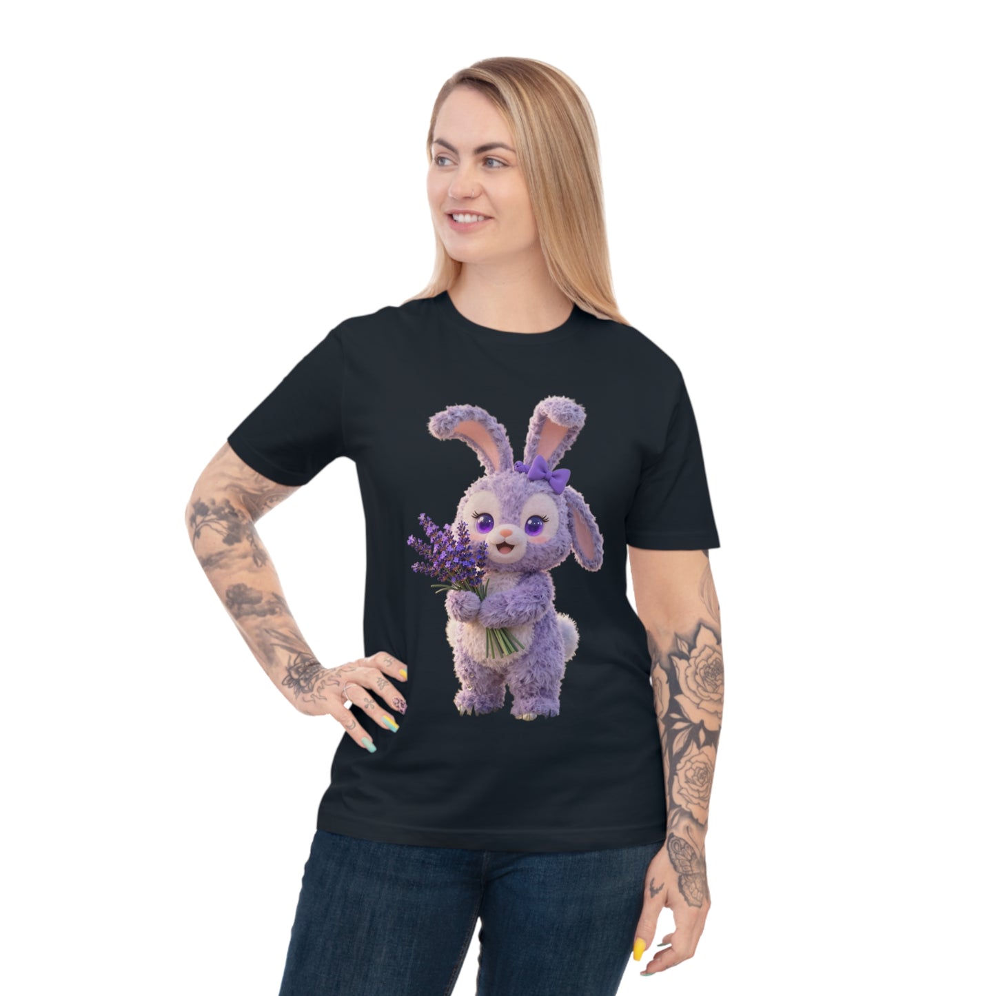 Lavender Dream Bunny — Pastel Flower Field Tee