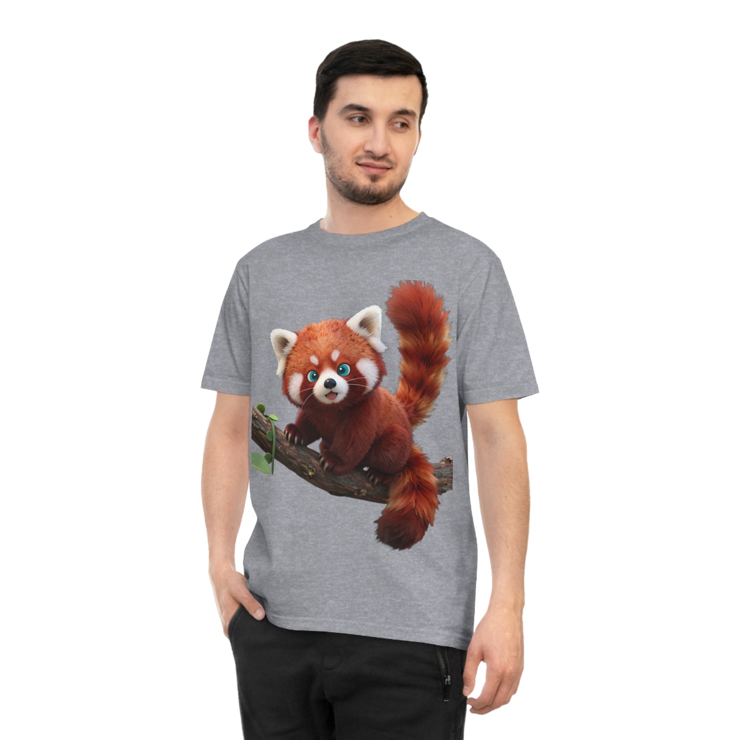 Playful Red Panda — Forest Vine Kawaii Tee