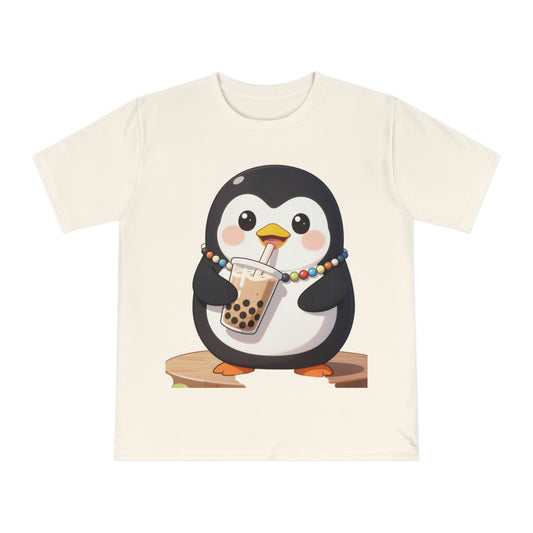 Bubble Tea Penguin — Chibi Anime Kawaii Cafe Tee
