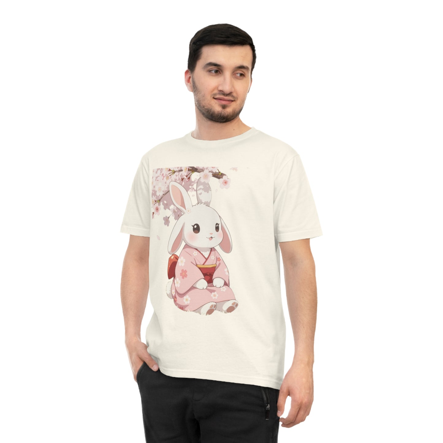 Sakura Bunny — Cherry Blossom Anime Haori Kawaii Tee