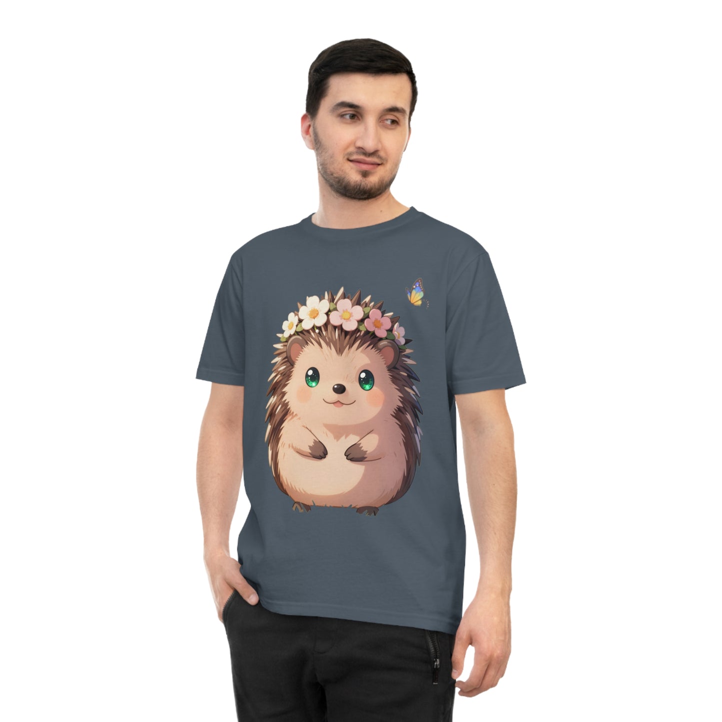 Floral Hedgehog — Blossom Meadow Kawaii Tee