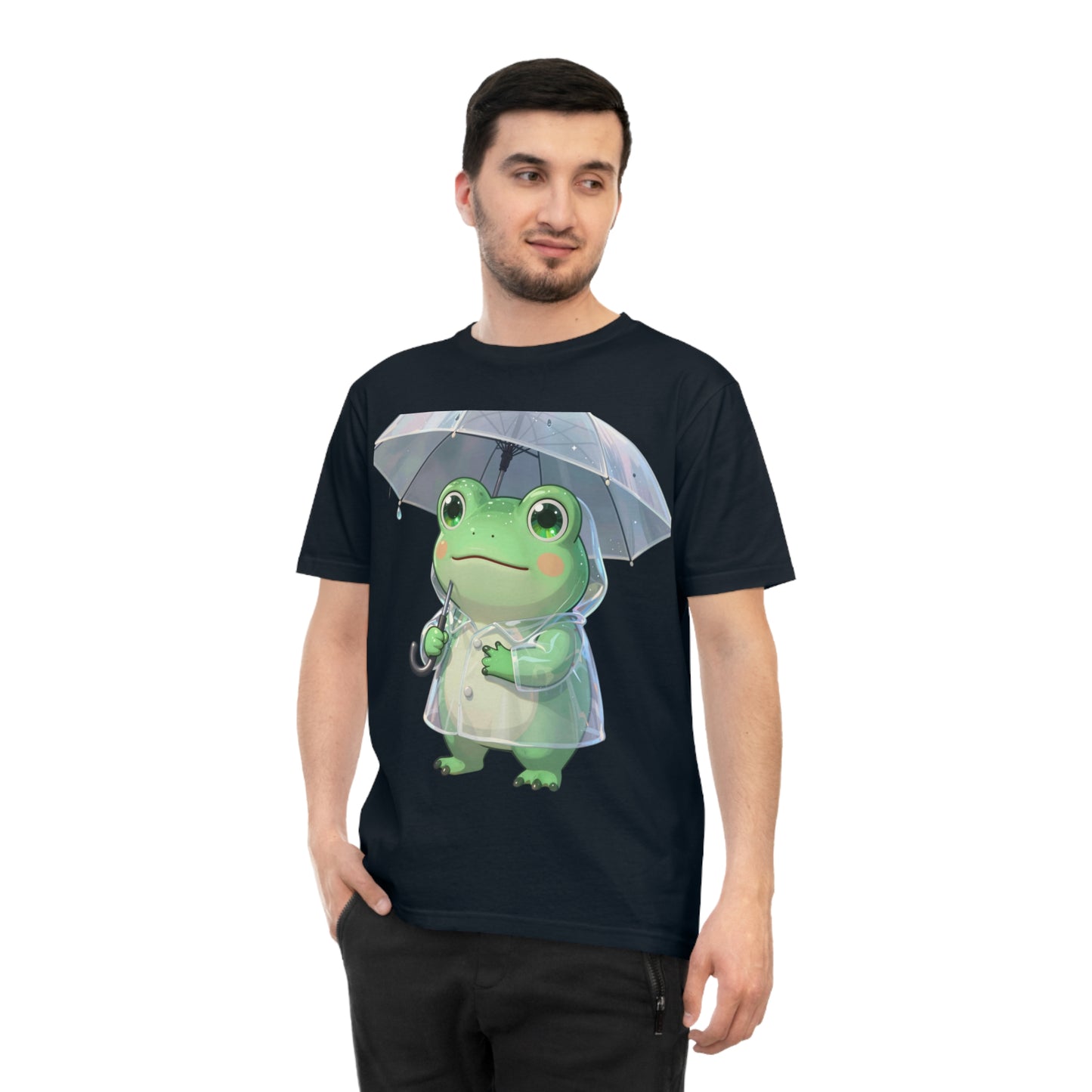 Kawaii Rain Frog — Cozy Puddle Day Tee