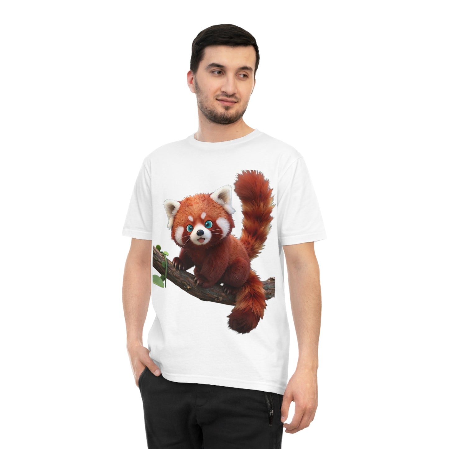 Playful Red Panda — Forest Vine Kawaii Tee