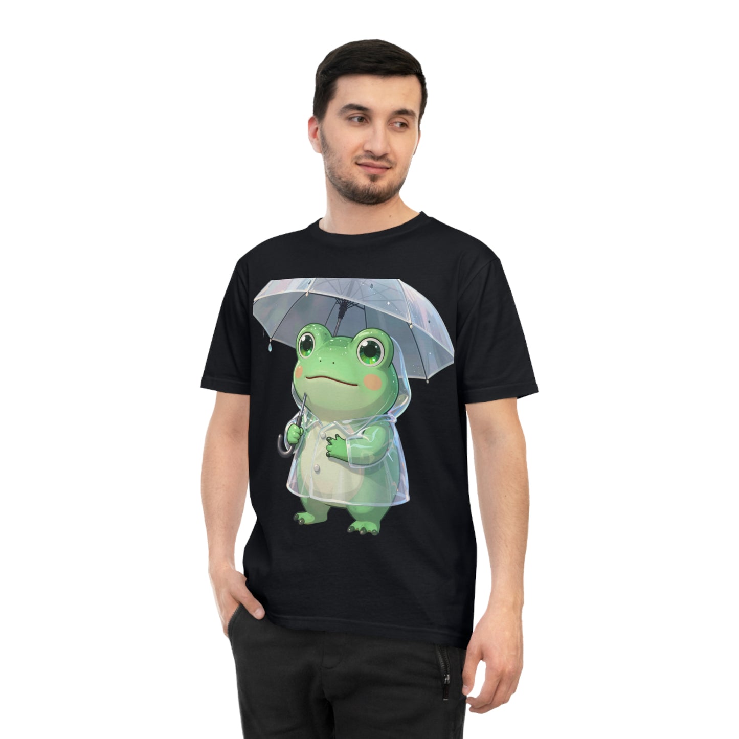 Kawaii Rain Frog — Cozy Puddle Day Tee