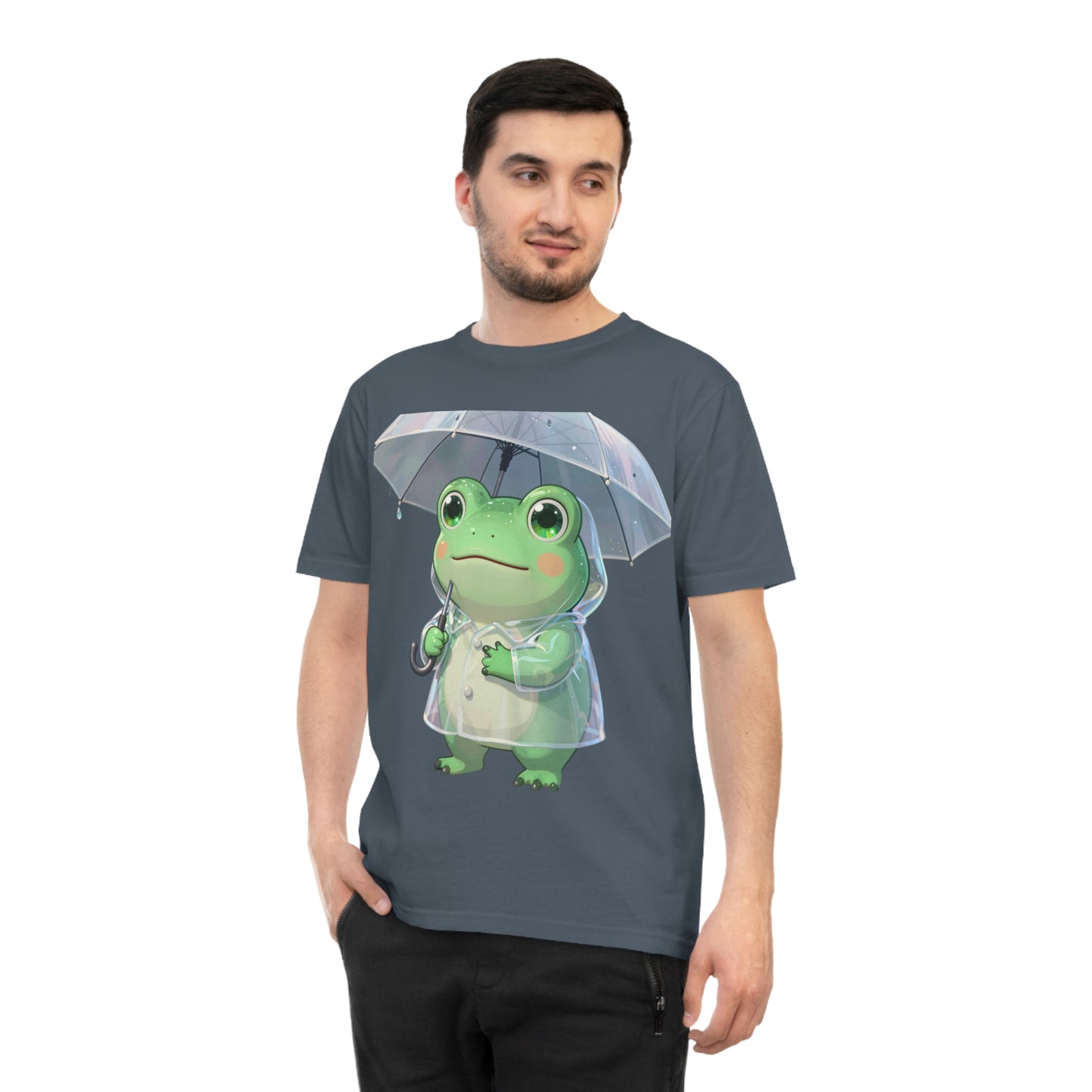 Kawaii Rain Frog — Cozy Puddle Day Tee