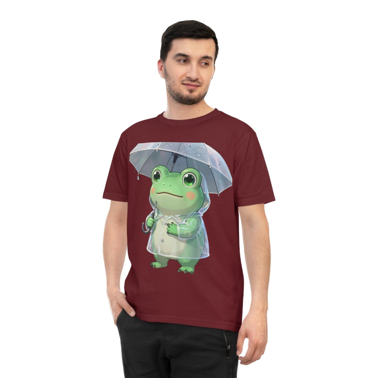 Kawaii Rain Frog — Cozy Puddle Day Tee