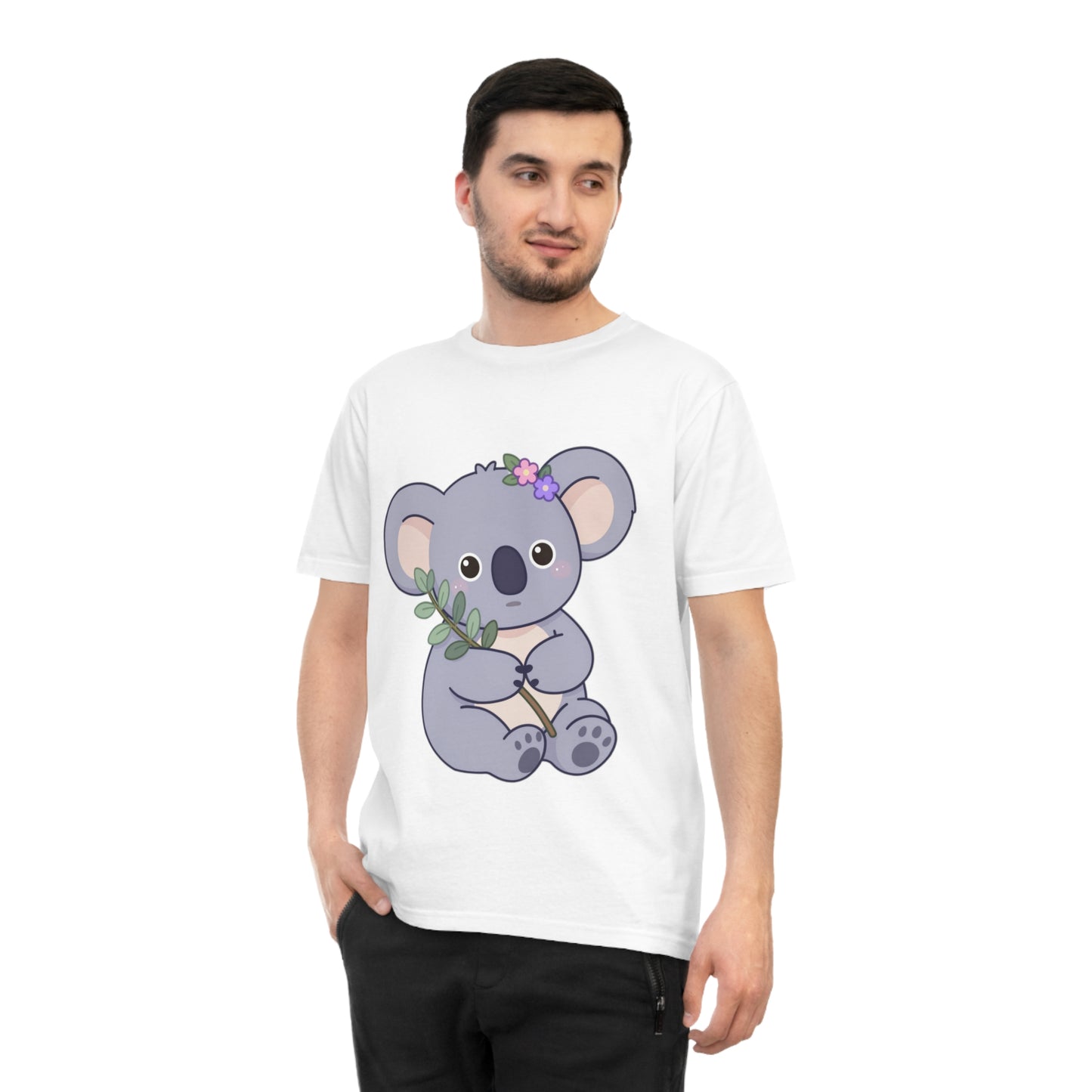 Lavender Koala — Flower Crown Kawaii Eucalyptus Tee