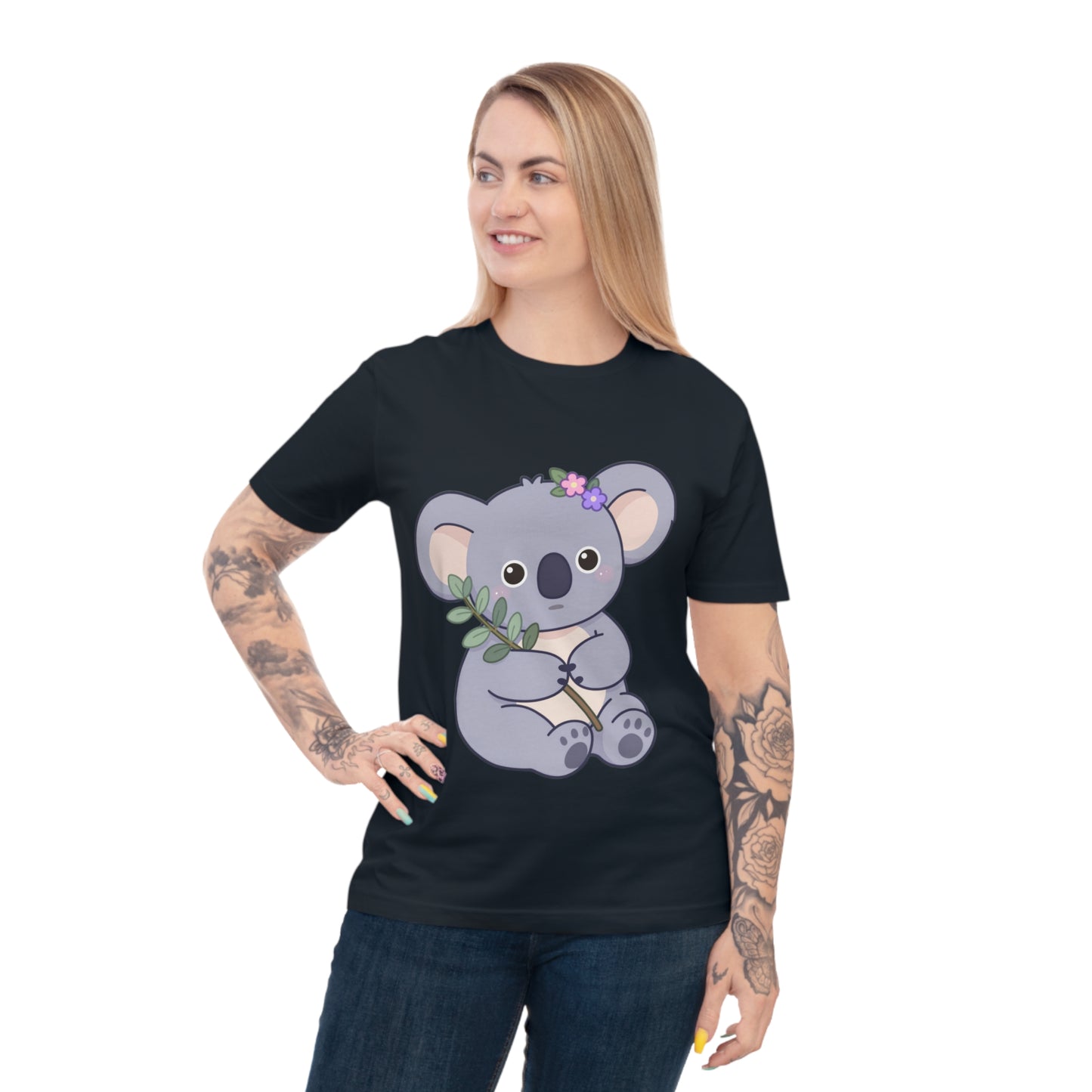 Lavender Koala — Flower Crown Kawaii Eucalyptus Tee