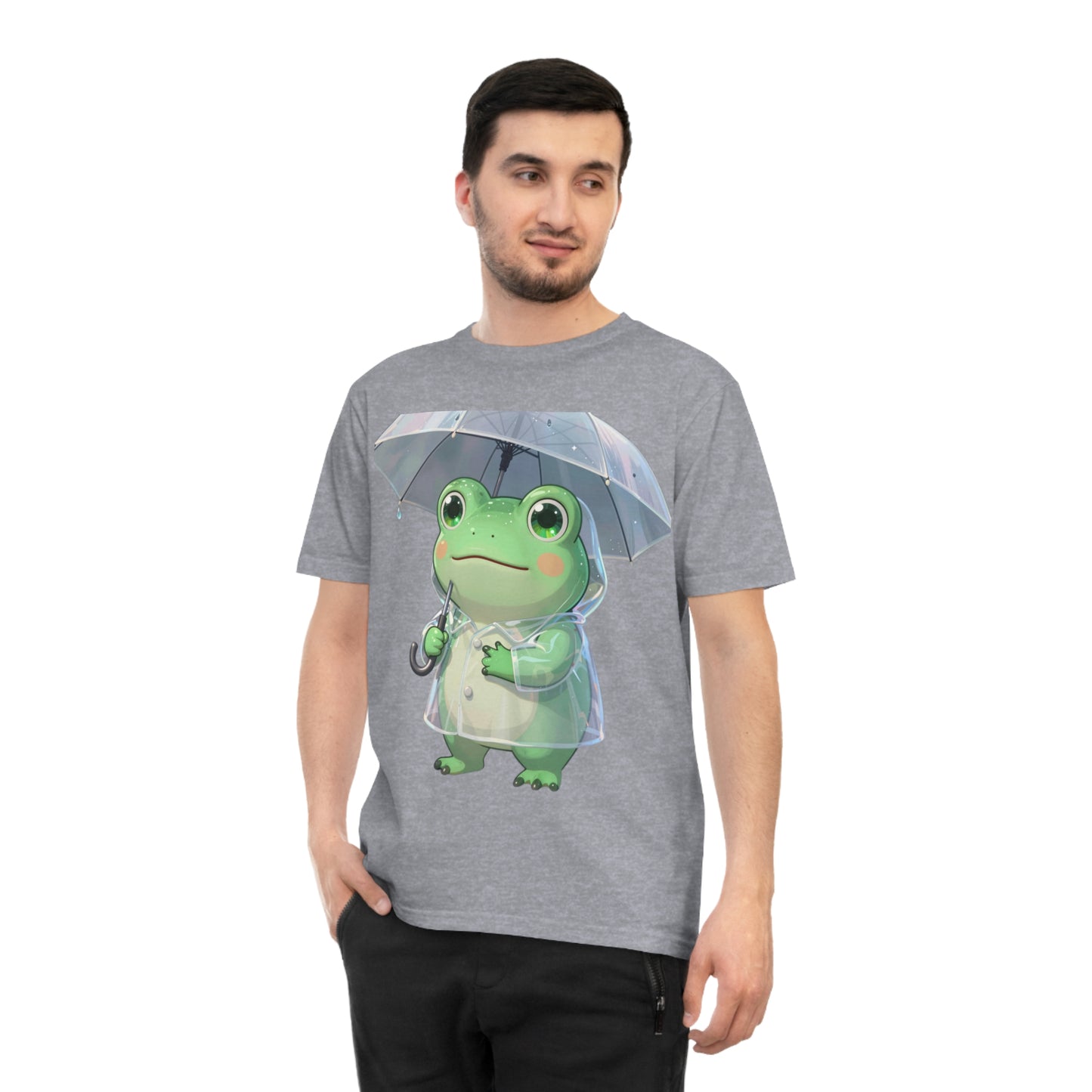 Kawaii Rain Frog — Cozy Puddle Day Tee