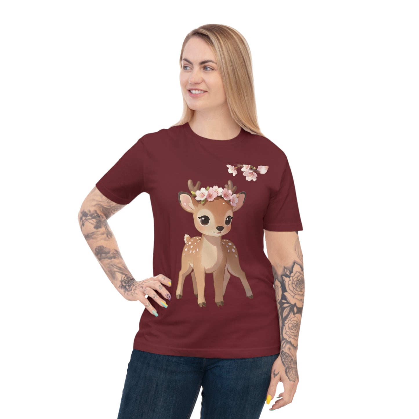 Spring Fawn — Cherry Blossom Crown Tee