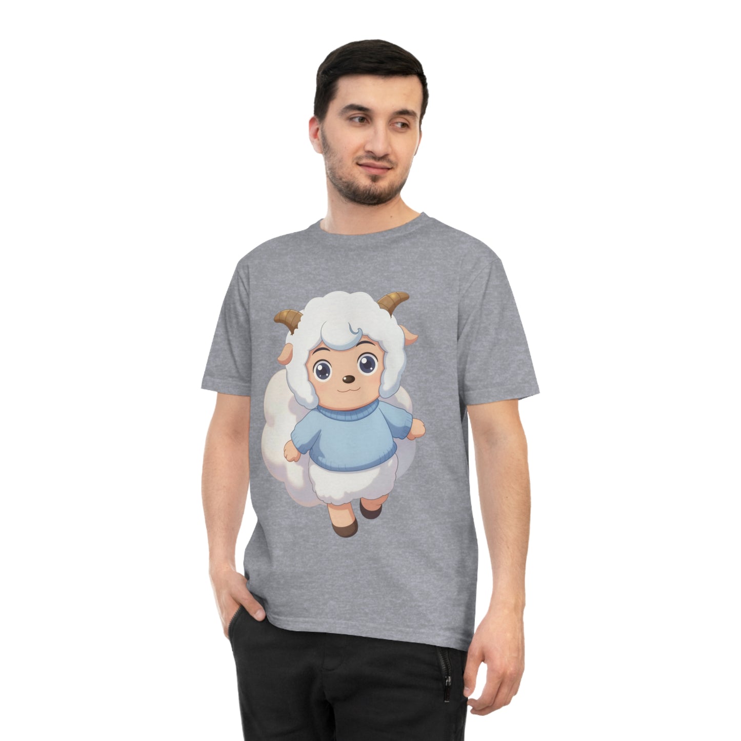 Fluffy Sheep Girl — Dreamy Anime Kawaii Sheep Character Tee