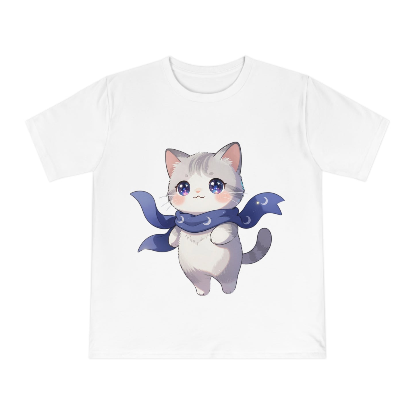 Chibi Galaxy Cat — Kawaii Night Sky Tee