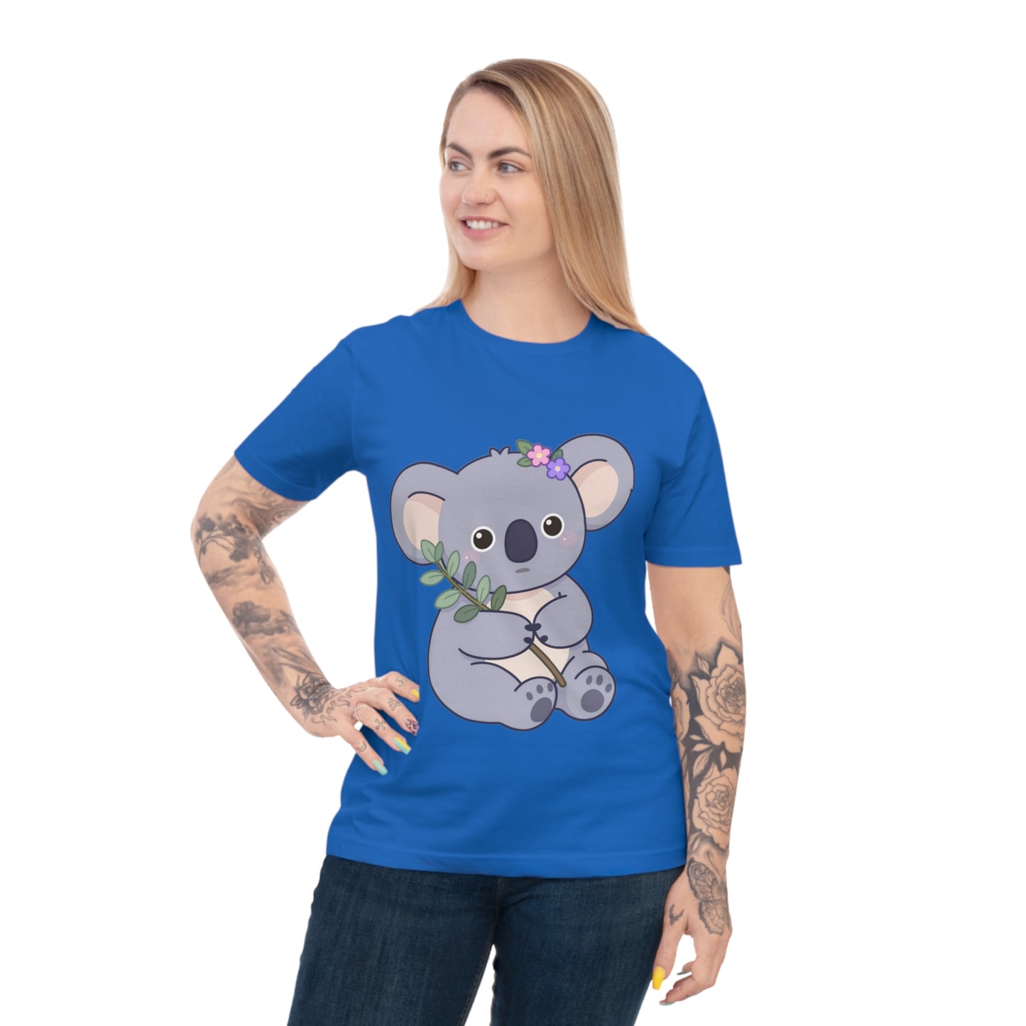Lavender Koala — Flower Crown Kawaii Eucalyptus Tee