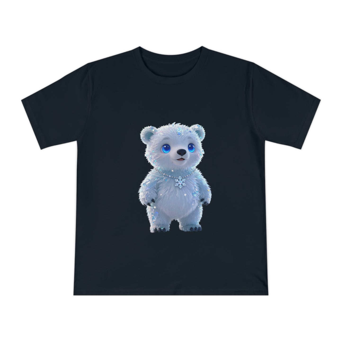 Crystal Arctic Bear — Aurora Night Kawaii Tee