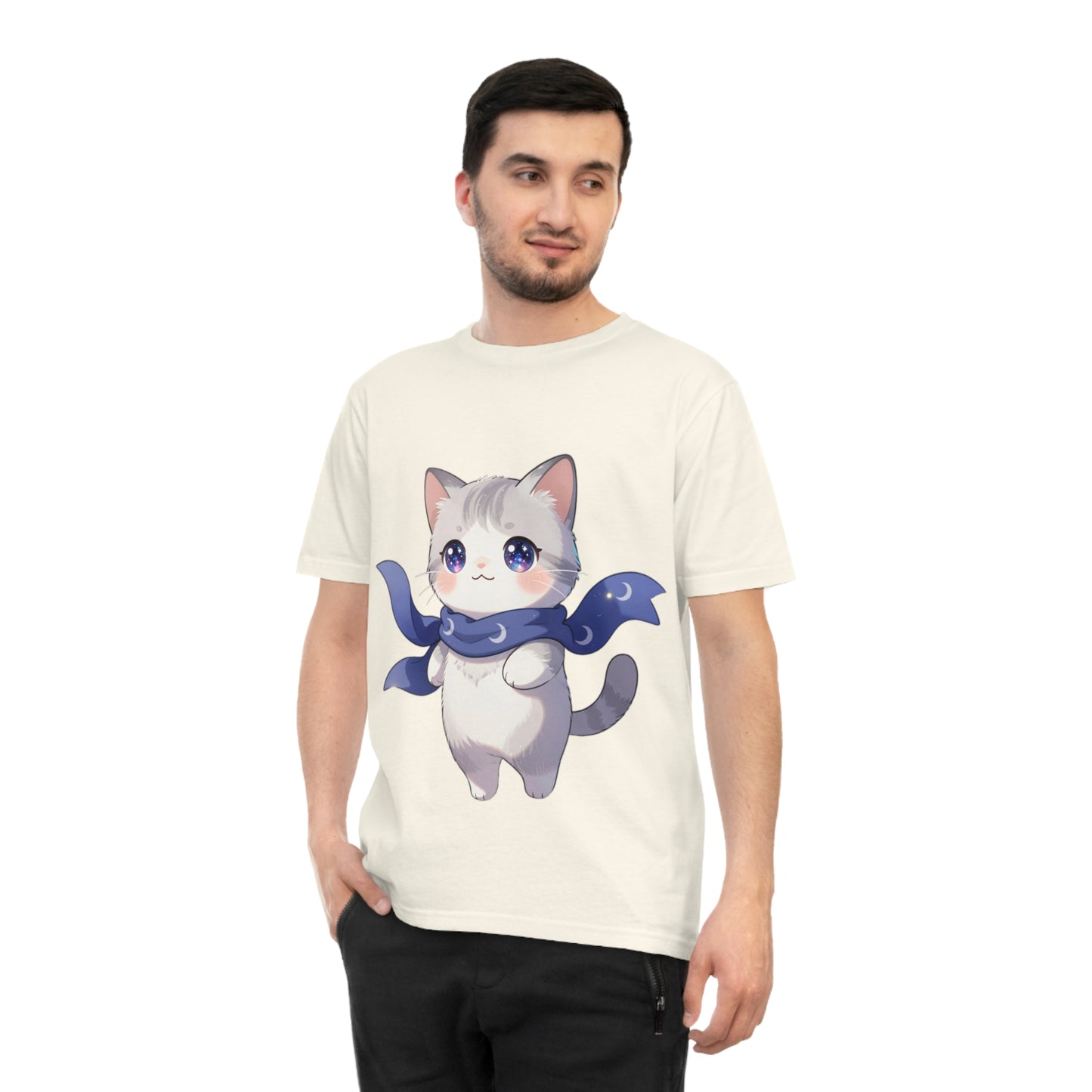 Chibi Galaxy Cat — Kawaii Night Sky Tee